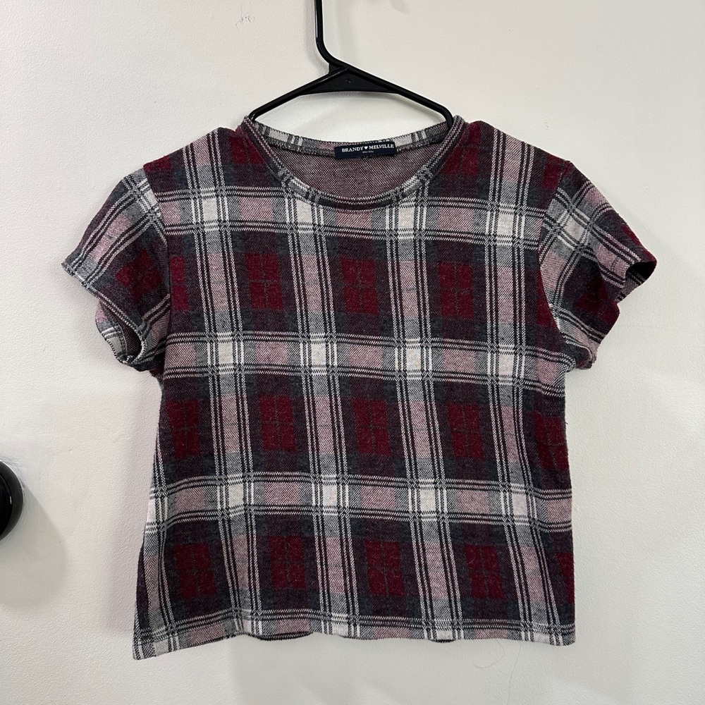 Brandy Melville Plaid Crop Top